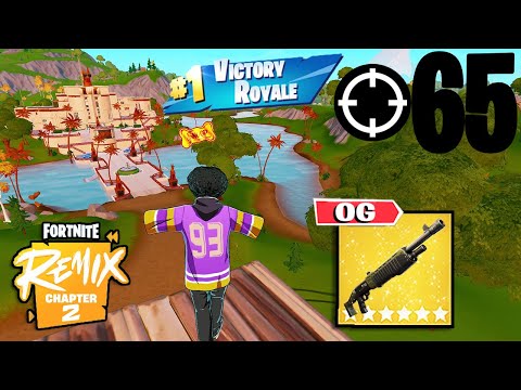 65 Elimination Solo Vs Squads Gameplay Wins (Fortnite Chapter 2 Remix PS4 Controller)