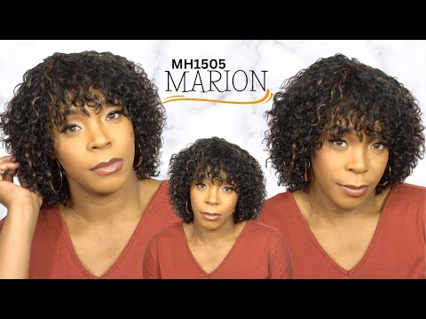 Bobbi Boss 100% Human Hair Wig - MH1505 MARION --/WIGTYPES.COM