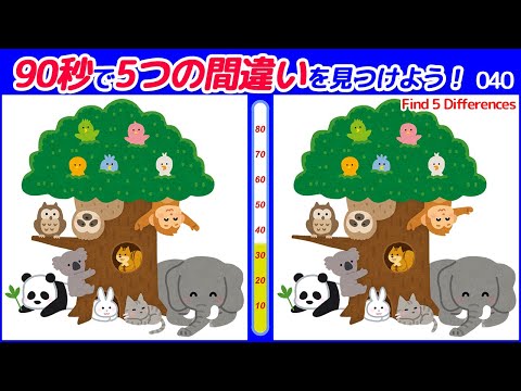 《Spot the Difference》Challenging but fun! Brain training with illustrations!　040