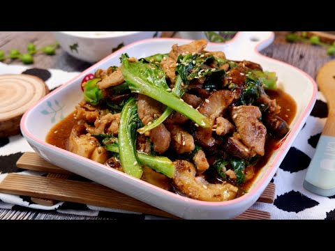 Secret Revealed! Super Tender Chinese Pork Stir Fry w/ Shiitake Mushrooms & Veg Recipe 超嫩豬肉炒香菇蔬菜