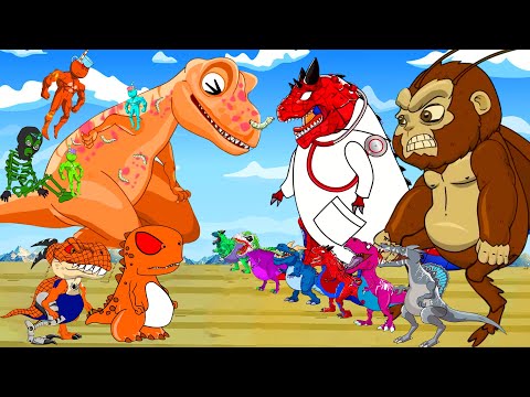 NEW EVOLUTION OF DINOSAURS vs GODZILLA, Tyrannosaurus & Apatosaurus : The last day of dinosaurs??