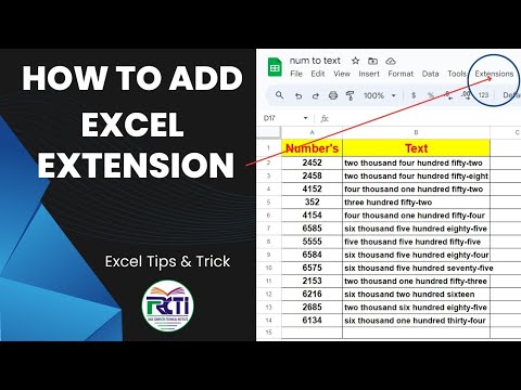 Excel Extension | Number to next formula in excel | Excel