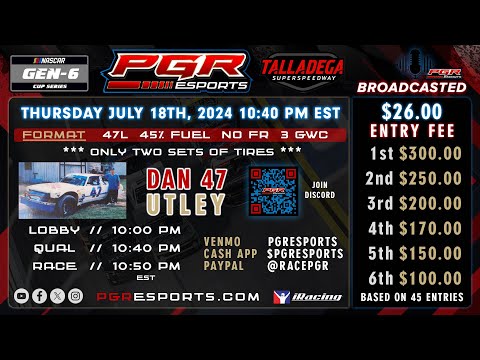 PGR eSports | Intimidator Superspeedway Series | Dan Utley 47  | Talladega Superspeedway