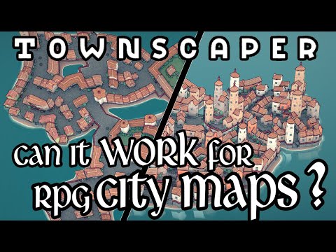 3D RPG City Maps in Townscaper