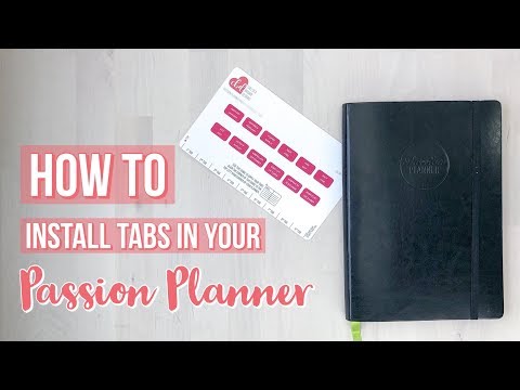 Adding Monthly Tabs to my Passion Planner