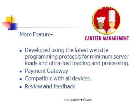 Best Selling Canteen Automation System by CustomSoft