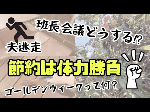 GWも体を張って節約！田舎暮らしの色々/節約主婦の休日