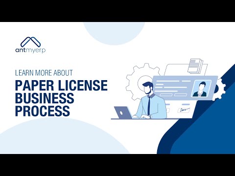 Paper License Business Process| CRM Sales Software- English