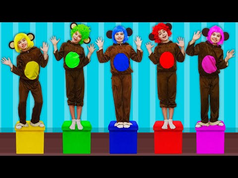 Five Little Monkeys Jumping on the Bed + Popular Rhymes Playlist & Kids Songs