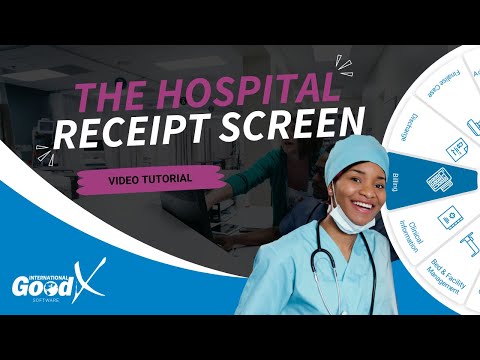 GoodX Web App - The Hospital Receipt Screen