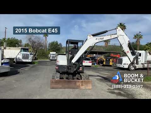 2015 Bobcat E45 Mini Excavator | Used Mini Excavator | Used Heavy Equipment | boomandbucket.com