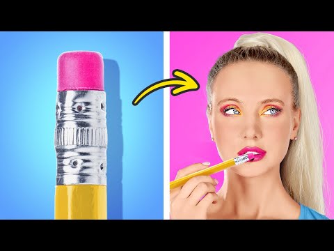 BEAUTY HACKS || Easy Crafts Tips and DIY School Supplies by 123 GO! Planet