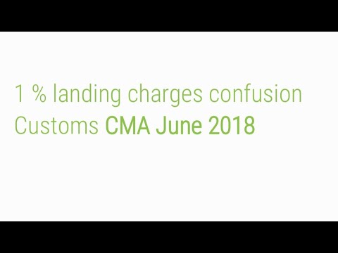 Customs 1% charges CONFUSION CLEARED