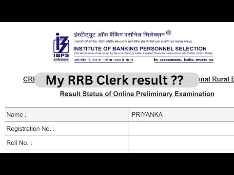 My RRB clerk prelim Result . #rrbclerk2024 #rrbclerk #rrb#bankingexams