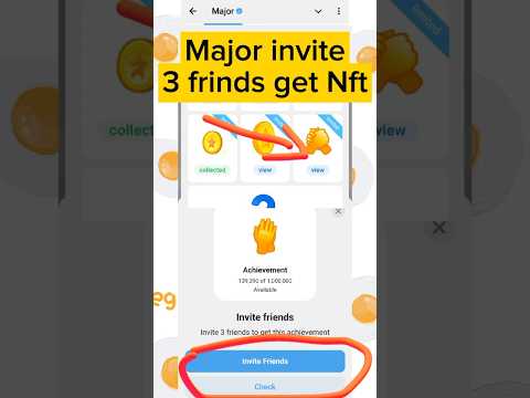 Major NFT Claim Not Ended | major today achievement | major new nft #shorts #viral