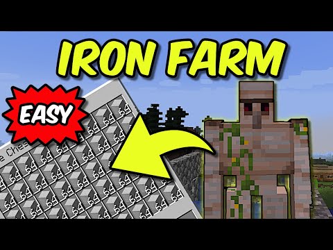 How To Make An Iron Farm In Minecraft Tutorial