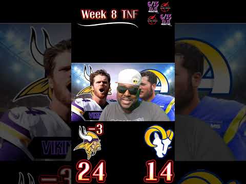 NFL Week 8 Prediction. Who ya got? #Vikings or #Rams? #NFL #Football #predictions #sports