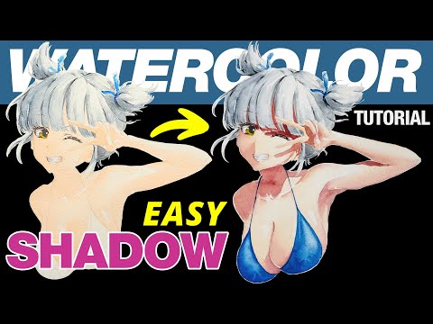 How to Mix Skin Shadow Color [Watercolor Anime Tutorial]