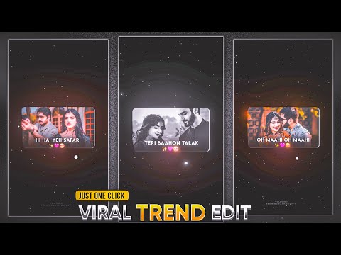 New Trending Instagram Photo Moving Lyrics Video Editing in Alight Motion