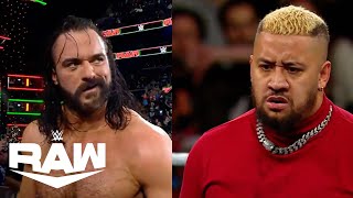 Drew McIntyre and Solo Sikoa's Bloodline Truce Continues | WWE Raw Highlights 12/23/24 | WWE on USA