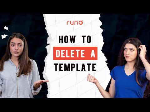 How to delete a template | Web Version | Runo