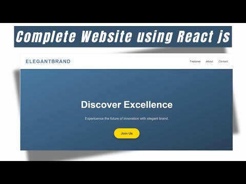 How To Make Website Using React JS | Website Design using React JS