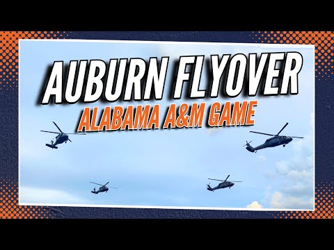 Auburn Football Flyover | Alabama A&M Game 2024 | 4K Replay