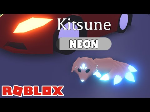 I got a FREE NEON KITSUNE Pet (Adopt Me)