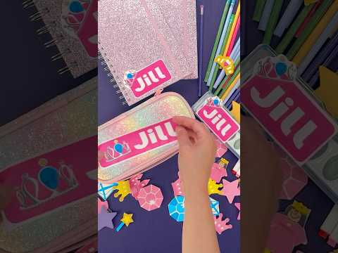 Jill's Pink Girly School Crafts!! #diy #jill #shorts