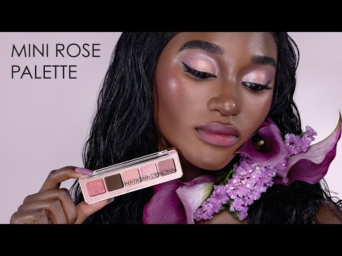 Romantic Glam Look ft. MINI ROSE EYESHADOW PALETTE | Natasha Denona Makeup