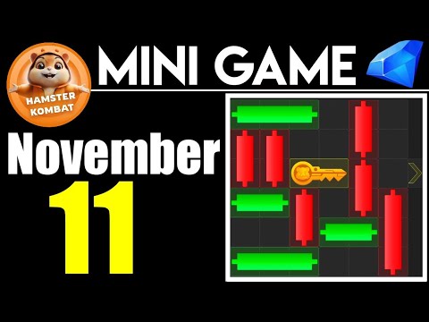 Hamster kombat Mini-Game 11 November (Puzzle Solved) #hamsterkombat #minigame #hamsterkombatminigame