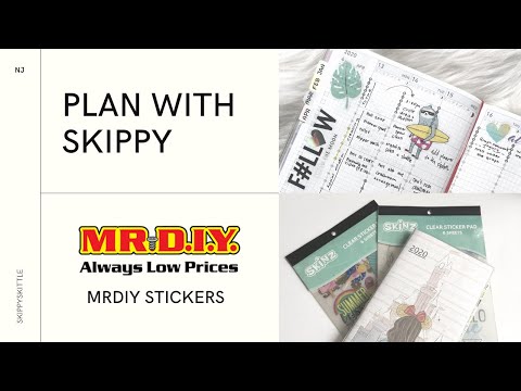 Clear Planner Sticker book from Kedai MR DIY  | Jibun Techo l Plan with Skippy  [E2]