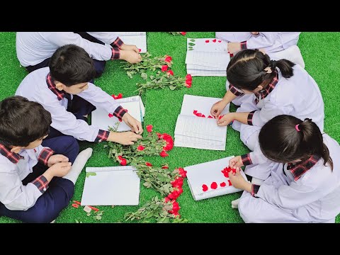 Creative Floral Art:Flower Preservation in Action!#chenablyceum #school #subscribe