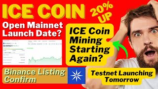 ICE Mining Starting Again? | ICE Coin Price Update | ICE Network Mainnet Launch | Binance Listing