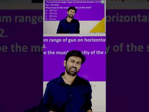 Projectile Motion - Maximum Range #physics #aaiatc #airtrafficcontroller