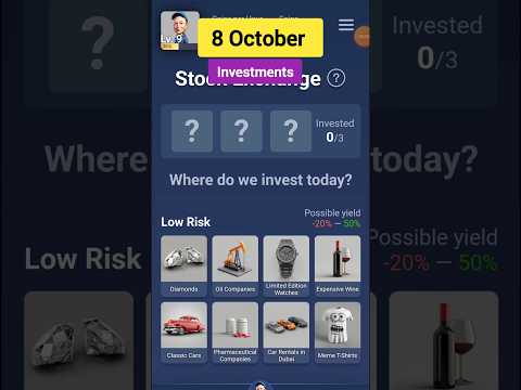 X Empire Investments Today | 8 October Stock Exchange where we invest  in X Empire Combo