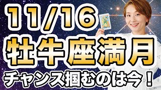 11/16 牡牛座満月♉️🌕 エネルギー解説！今って凄い飛躍のチャンスの時です🌈 素晴らしい方に変わることを意図して❗️