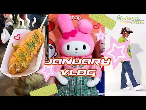 January vlog!- The Crème Shop Lunar New Year, Hello kitty and Friends Launch Event!