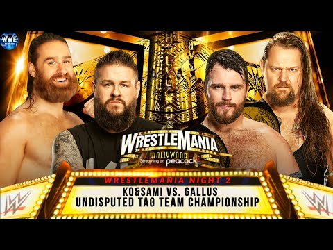 WWE 2K24 WRESTLEMANIA NIGHT 2; KO&SAMI VS. GALLUS FOR THE UNDISPUTED TAG TEAM CHAMPIONSHIP!!!