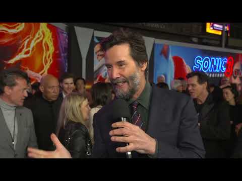 Sonic 3 World Premiere Los Angeles - itw Keanu Reeves (Official video)