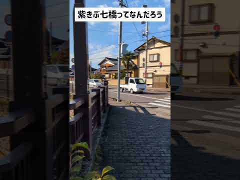 【なにこれ】紫きぶ七橋 河濯川にかかる7つの橋 ってなんだ！？源氏物語に縁があるもの？越前市中央1丁目