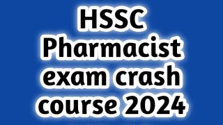 hssc pharmacist crash course 2024