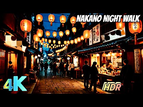 Japan Nakano | Tokyo Walk • Famous Night Alleys & Local Culture🏮✨