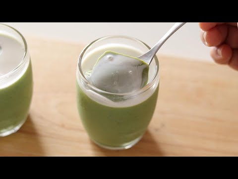 混ぜて冷やすだけ！ふるふる♡抹茶ミルクプリンの作り方 / Matcha Pudding recipe