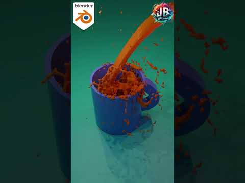 Fluid Simulation in Blender #blender #3d #3danimation