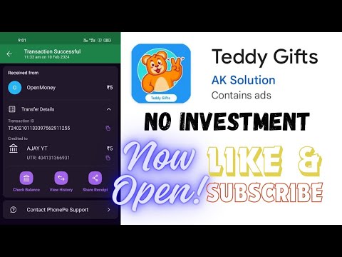 Teddy Gift App Payment Proof | Teddy Gift App Se Paise Kaise Kamaye | Free Redeem Code |