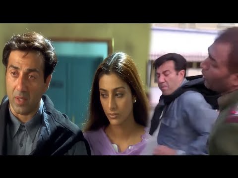 सनी देओल ने पुलिस को मार कर विधवा का हाथ पकड़ा | Sunny Deol | Amrish Puri | Jaal Movie