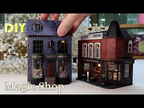 DIY Miniature Dollhouse Kit l Magic shop l 매직 샵 l mini serise l 미니어처 miniature 쉽게 만들기