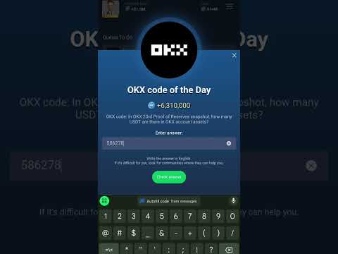 Okx code of the Day X Empire code OKX code of the day....