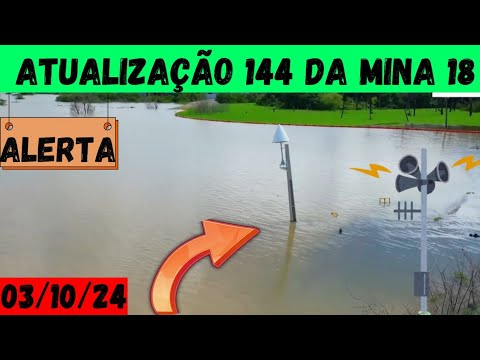 Atualização 144 da mina 18 da Braskem no Mutange | Maceió | Alagoas Brasil | visto de cima em 4K